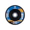 Pferd 6" x 7/8" A.H. POLIFAN Flap Disc - Z PSF STEELOX, Zirconia, 40 Grit, Conical 63071 - alternate 3